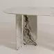 Celia Green 72" Oval Marble Top Dining Table
