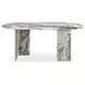 Celia Green 72" Oval Marble Top Dining Table