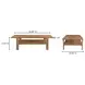 Workshop Vintage Brown Rectangular Coffee Table