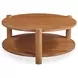 Olsen Vintage Brown Round Coffee Table