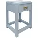 Jean Matte Light Blue Rectangular 1 Drawer Side Table