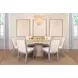 Lanister Matte Light Blue Performance Fabric Dining Chair