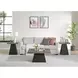 Rizzo Gray and Dark Espresso Square End Table