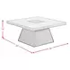 Rizzo Gray and Dark Espresso Square Coffee Table