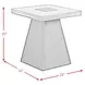 Rizzo Gray and Dark Espresso Square End Table