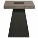 Rizzo Gray and Dark Espresso Square End Table