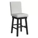 Rizzo Beige Upholstered Swivel Bar Stool Set of 2