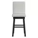 Rizzo Beige Upholstered Swivel Bar Stool Set of 2