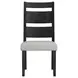 Rizzo Beige Upholstered Dining Side Chair Set of 2