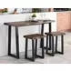 Jennings Brown 60" Rectangular Counter Height Table Set