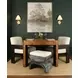 Jett Matte Dark Burl Wood 2 Drawer Square Game Table