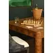 Jett Matte Dark Burl Wood 2 Drawer Square Game Table