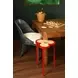 Dylan Matte Red Lacquer Reversible Top Cigar Table