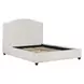 Elowen Rosemont Alabaster and Espresso Queen Upholstered Panel Bed