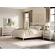 Edwin Cream King Upholstered Wing Shelter Bed