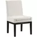 Aubrey Black Upholstered Parsons Chair Set of 2
