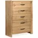 Laramie Honey Wheat 5 Drawer Chest