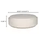 Cosmo Off White Outdoor Round Coffee Table