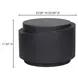 Cosmo Black Outdoor Round Accent Table