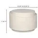 Cosmo Off White Outdoor Round Accent Table