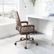 Auction Espresso Adjustable Swivel Office Chair