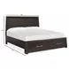 Bellamy Coffee Bean California King Storage Panel Bed