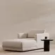 Bryn Oyster 77" Chaise with Pillow