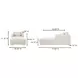 Bryn Oyster 77" Chaise with Pillow