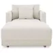 Bryn Oyster 77" Chaise with Pillow