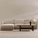 Bryn Oyster 2 Piece Modular LAF Sectional with Pillows