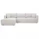 Bryn Oyster 2 Piece Modular LAF Sectional with Pillows