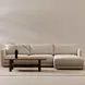 Bryn Oyster 2 Piece Modular RAF Sectional with Pillows