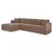 Bryn Camel 2 Piece Modular LAF Sectional with Pillows