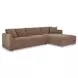 Bryn Camel 2 Piece Modular RAF Sectional with Pillows