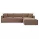 Bryn Camel 2 Piece Modular RAF Sectional with Pillows