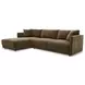 Bryn Heritage Cedar Green 2 Piece Modular LAF Sectional with Pillows
