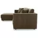 Bryn Heritage Cedar Green 2 Piece Modular LAF Sectional with Pillows