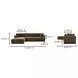 Bryn Heritage Cedar Green 2 Piece Modular LAF Sectional with Pillows