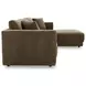 Bryn Heritage Cedar Green 2 Piece Modular RAF Sectional with Pillows