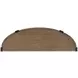 Kaysen Wallaby and Matte Black Demilune Sofa Table