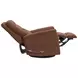 Dualis Snazzy Terracotta Manual Swivel Glider Recliner