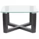 Ironvale Black Truffle Rectangular Glass Top Occassional Table Set