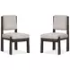 Tauren Gray Upholstered Side Chair Set of 2