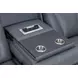 Maveric Bette Lapis 91" Zero Gravity Triple Power Reclining Sofa with Drop Down Table and USB Charging