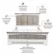Island Haven Dapple Grey and Blanc Queen Panel Bed