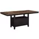 Bermuda Black Extendable Rectangular Counter Height Dining Room Set