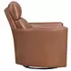 Arcadia Vintage Whiskey Leather Swivel Glider Power Recliner with USB Charging