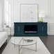 Jordan Denim Blue 65" TV Stand with Fireplace