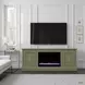 Jordan Sage 65" TV Stand with Fireplace