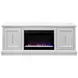 Jordan White 65" TV Stand with Fireplace